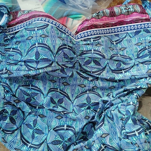 Women's Classic Over Shoulder Tankini, The Realist, Size 4 - Picture 3 of 7